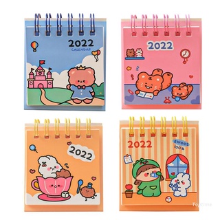 Top 2022 Mini escritorio calendario de dibujos animados calendario Memopad lindo calendario autodisciplinar anual planificador estudio Punch en 365Days (1)