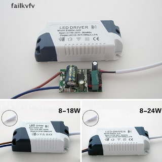 Failkvfv LED Driver 8/12/15/18/21W Power Supply Dimmable Transformer Waterproof LED Light CL