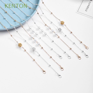 Kenton cadena De Metal imitación De perlas/Cristal/antipérdida/cadena Para lentes