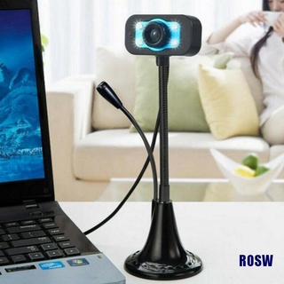 Cámara De escritorio Rosw Usb 2.0 Hd Webcam Web Cam con micrófono Para computadora/Laptop/escritorio