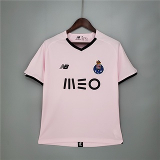 porto 2021 - 2022 tercera camiseta de fútbol rosa fuera (1)