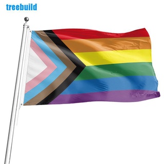 [Treebuild] Bandera Gay 90 X 150 cm arco iris cosas orgullo Bisexual lesbianas Lgbt accesorios