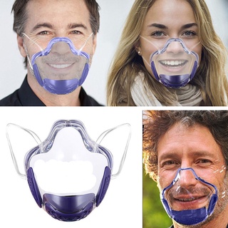 Clear Face Mask Durable Face Shield Covering Reusable Anti Fog for Adult