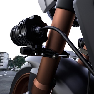 Soporte de barra de extensión de motocicleta para motocicleta, todoterreno, foco, horquilla, soporte de lámpara fija (7)