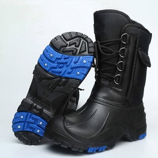 botas de nieve de invierno para hombre botas impermeables botas de pesca al aire libre botas deportivas (7)