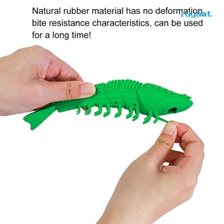 nueva mascota de silicona camarones catnip dental cuidado de los dientes juguete limpio (9)