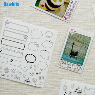 Qawhite 6 Sheets Cartoon Calendar Paper Sticker Scrapbook Calendar Diary Planner Decor (5)