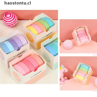 tontu 5rolls/caja de cinta de color sólido decorar cinta linda scrapbooking cinta adhesiva. (1)