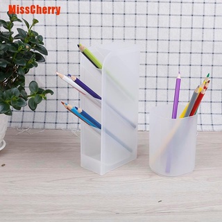 [MissCherry] 1 pza soporte para bolígrafos de escritorio/caja de plástico blanco organizador de lápices de escritorio
