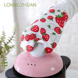 lonngzhuan guante creativo para horno, color aleatorio, cocina, microondas, guante para hornear, guante de horno de alta temperatura, aislante, antideslizante