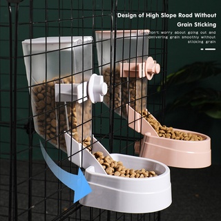 [aleación] recipiente para comida colgante para gatos, para jaula, mascota, perro, alimentador automático, cuencos