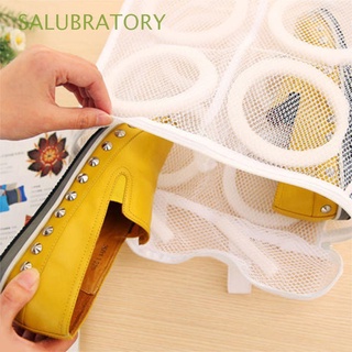 SALUBRATORY Fashion Mesh Drying Home Living Laundry Shoes Washing Bag Portable New Organizer Cleaning Storage