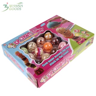 niños helado stack up juego juguetes educativos bebé simulación de alimentos juguete (8)