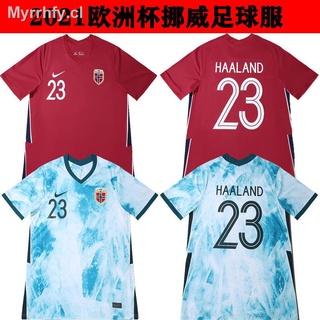 Camiseta de fútbol de Noruega de la Copa de Europa 2021 21 22 Camiseta de fútbol de una pieza de la selección local de Noruega Haaland versión tailandesa [Termina el 5 de enero]