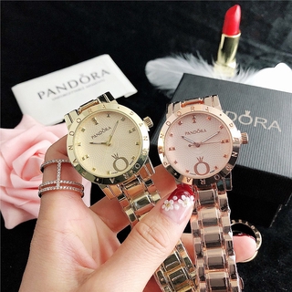Pandora de lujo de las mujeres reloj de moda Casual de acero inoxidable reloj para las mujeres Jam Tangan Wanita novia (1)