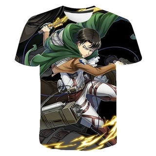 Camisa 3d Attack On Titan Anime Ropa Camiseta Shingeki No Kyojin Camisetas Manga Para Hombres Tops Hombre Streetwear Masculina