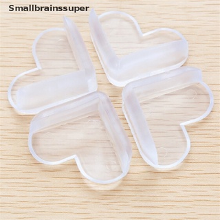 smallbrainssuper 4x protector de silicona seguro para bebé, mesa, corazón, esquina, borde, cubierta sbs