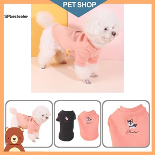 SP Algodón Pet Jersey Cachorro Impresión Caliente Ropa Mascota Invierno Traje Transpirable Para Otoño