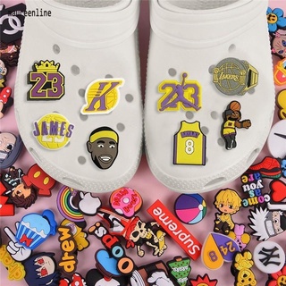 DIY Jibbitz Crocs (50 Modles） NBA Star Kobe Bryant Jibz-Accesorios Para Zapatos De Cocodrilo, LOGO, Dijes Para Sandalias De PVC, 1 Ud.