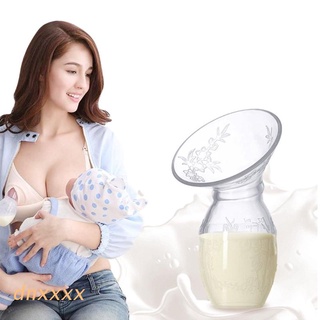 dnxxxx extractor de leche manual de grado alimenticio sin bpa taza de silicona mamá lactancia materna ahorrador de leche colector de succión