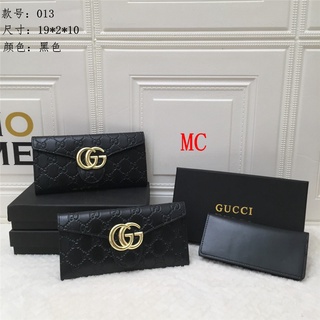 ¡En Stock! Gucci_ Premium calidad mujeres plegable sobre bolso largo cartera tarjeta de identificación cartera