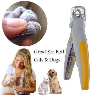 productos para mascotas/recortador de uñas para mascotas/gato/perro/uñas/cortadoras/tijeras con luz led