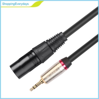(ShoppingEverydays) M mm estéreo TRS macho a XLR Cable de Audio macho de 3 pines Cable de micrófono