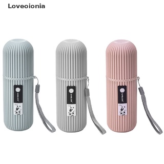 Loveoionia - cepillo de dientes portátil para cepillo de dientes, soporte para viaje, Camping, caja de almacenamiento