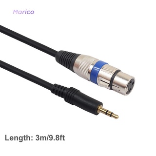 [Hot-MA] Xlr 3 pines hembra a mm TRS macho Cable adaptador de Audio Cable de micrófono