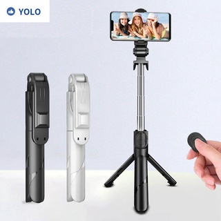 YOLO-Palo Selfie De Alta Calidad Para Teléfono Móvil Compatible Con Bluetooth , Trípode Multifuncional , Portátil , Nuevo Mango , Retráctil , Soporte , Multicolor (1)