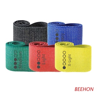 beehon - juego de 5 bandas de resistencia para ejercicios, antideslizantes, para piernas, tope y glúteos, 5 niveles, bandas de entrenamiento de cadera
