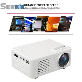 Sup Mini proyector LED 1080P HD soporte USB AV DVD TF para cine en casa reproductor multimedia (8)