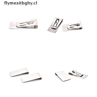 'flymesitbghy - cartera de acero inoxidable con clip para hombre, bolsillo para mujer, efectivo, facturas [cl] (9)