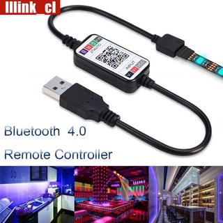 Hot Mini Wireless 5-24V Smart Phone Control RGB LED Strip Light Controller USB Cable Bluetooth 4.0 LLLINK