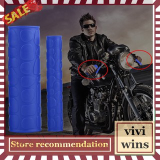 viviwins 1 par de funda universal de goma suave antideslizante para manillar de motocicleta y cubierta de palanca de freno