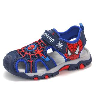 Niño Spider-Man sandalias niños suave niños zapatos de verano playa zapatos