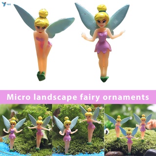 Yyhix Ornamentos De paisaje Micro paisaje Objetos artificiales muñecos De hadas Flor De hadas modelado Artificial accesorios De paisaje