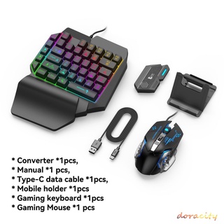 doracity gamwing mix se/elite ratón y teclado comverter & combo pack para android juegos móviles doracity