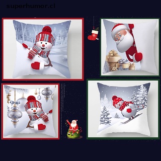 suhumor snowman - funda de cojín de navidad para hogar, sofá, decoración de navidad.