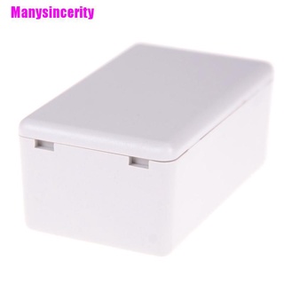 [Manysincerity] Caja de conexiones de plástico impermeable blanco, 60 x 36 x 25 mm