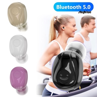 [sk] y01 mini bluetooth 5.0 inalámbrico in-ear estéreo auriculares deportivos auriculares con micrófono