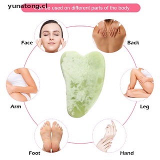[yunatong] raspador gua sha de cuarzo natural piedra jade gua sha masaje facial y corporal [cl]