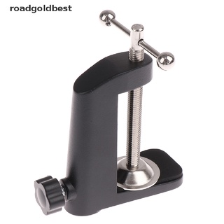 rgj 1 pieza abrazadera de montaje de mesa de metal resistente para micrófono, lámpara de mesa, soporte de soporte (1)