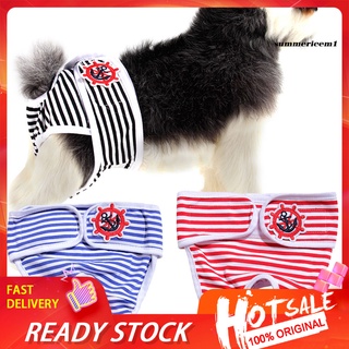 [disponible en inventario] pantalones fisiológicos a rayas para mascotas/cachorros/cachorros/ropa interior encantadora