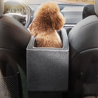 Yiyanu 1 PC 22*42*20 cm coche reposabrazos caja de transporte para mascotas asiento antideslizante acolchado mascota coche asiento para perros bolsas para perros pequeños viajes al aire libre|Estibando ordenado