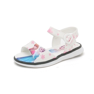Niñas Zapatos Niños Sandalias Frozen Elsa Princesa baju Bebé Niña Zapato Suela Suave Verano De Playa (5)