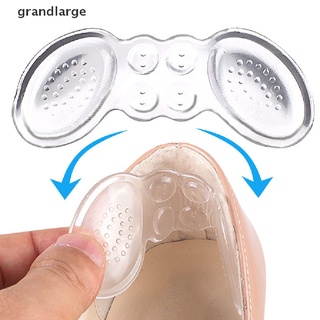 [grandlarge] 2 plantillas de gel para zapatos de tacón alto ajustar el tamaño adhesivo protector de talón adhesivo