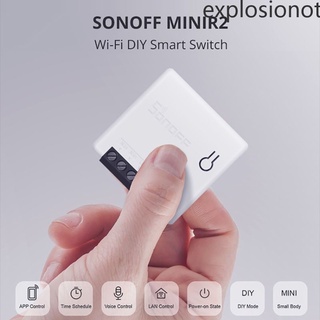 Sonoff Mini Interruptor Inteligente R2 pequeño Interruptor De control Remoto Wifi soporte para el cuerpo exterior explosión