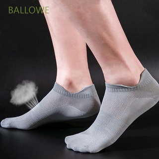 BALLOWE Thin Ankle Socks Non-Slip Sport Socks Men's Hosiery Colorful Sweat-absorbent Summer Male Short Socks Breathable Nylon/Multicolor