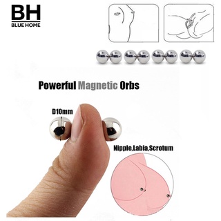 bl 1 par de anillos de pezón magnéticos no piercings redondos imán bola parejas juguete de coqueteo (1)